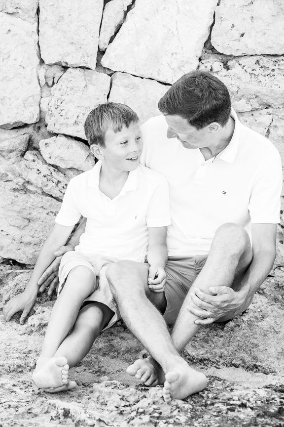Papa und Söhne in Cap de See Salines - Fotógrafa Anieska