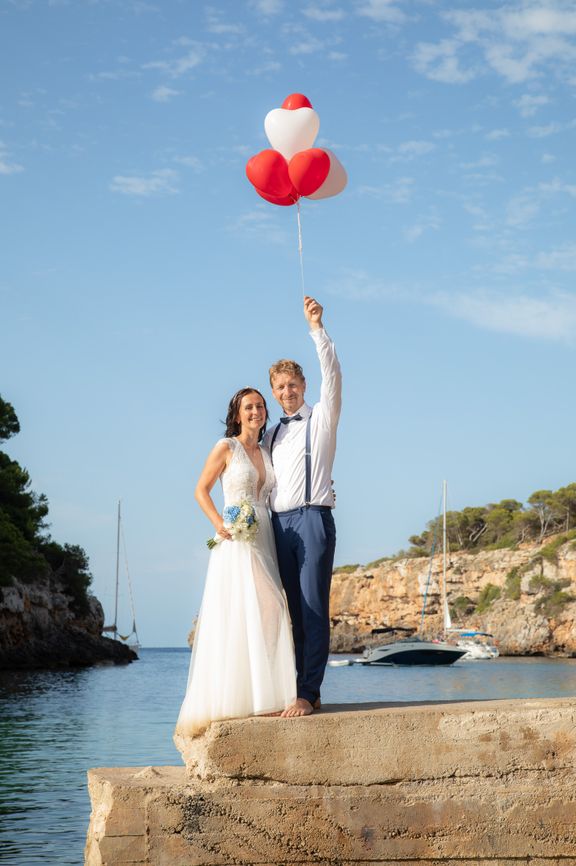 Lustige Hochzeit Luftballons Fotos - Fotógrafa Anieska