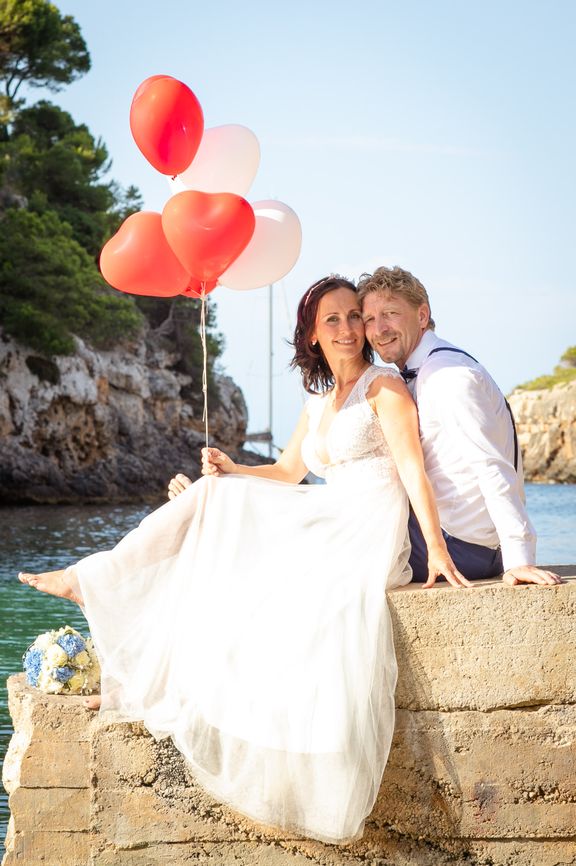 Lustige Hochzeit Luftballons Fotos - Fotógrafa Anieska