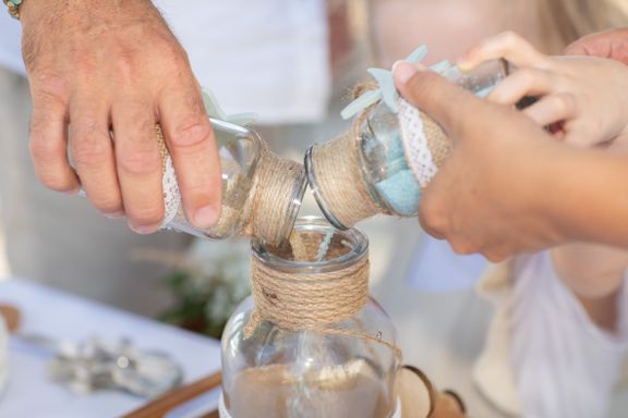 Sandritual beim Perlenhochzeit - Fotógrafa Anieska