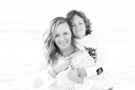 Mum & Sun black and white - Fotógrafa Anieska
